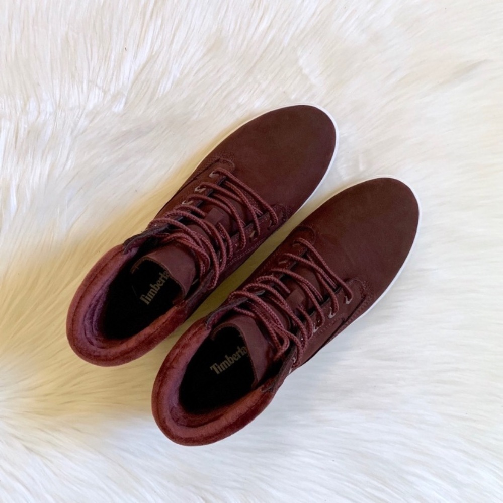 Timberland Burgundy Dausette Sneaker Boots - Picture 4 of 8